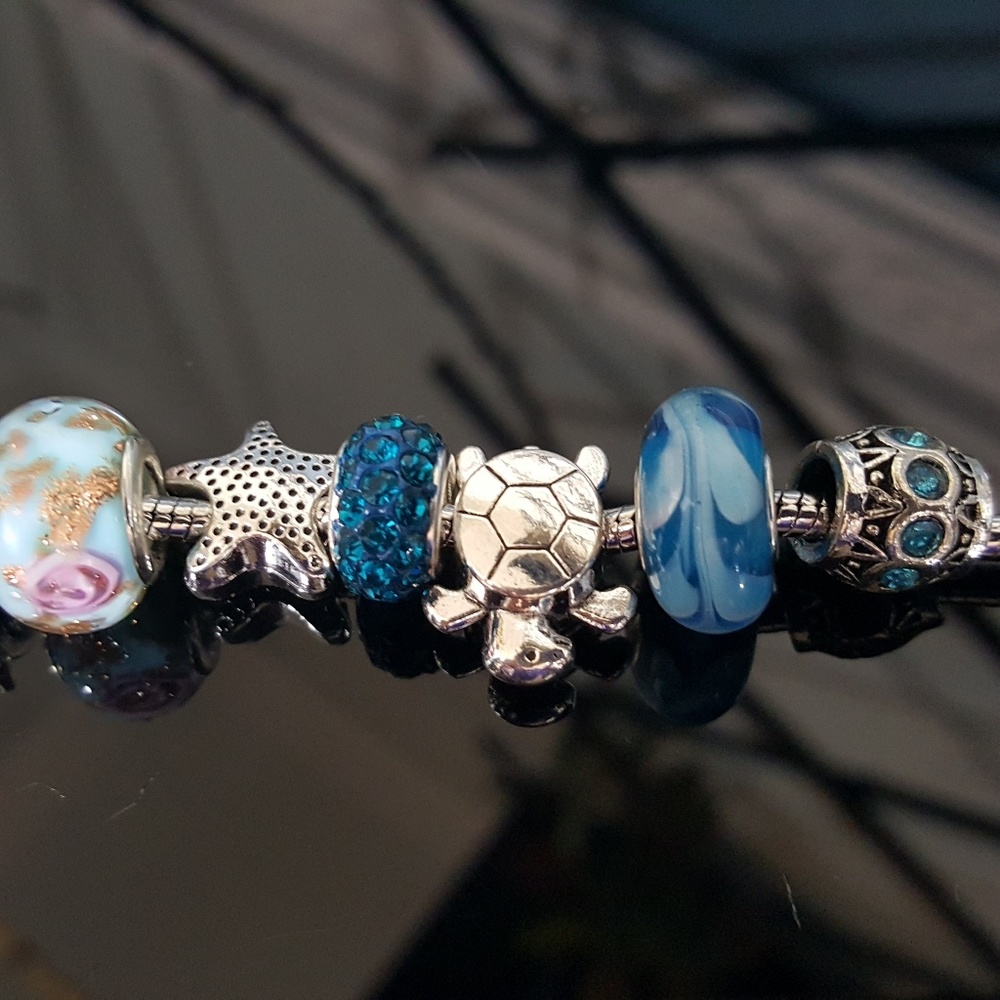 Seashore Themed Charm Bracelet - Picture 5 of 7